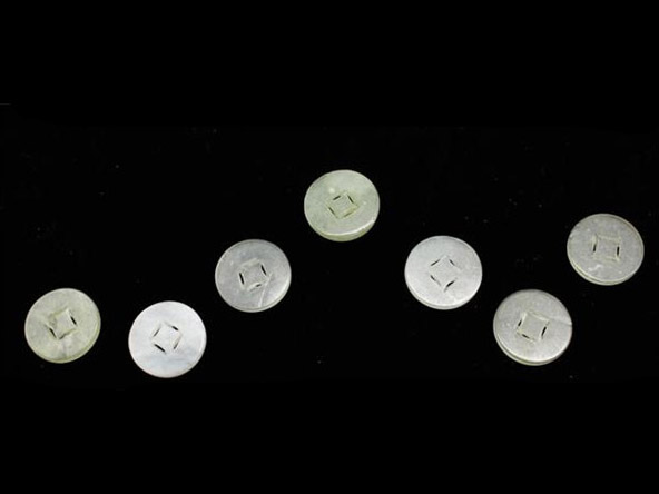 岫玉七星钱